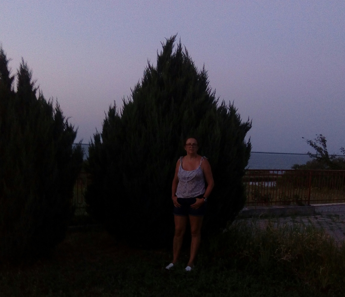 Закат, вид на лиман. 