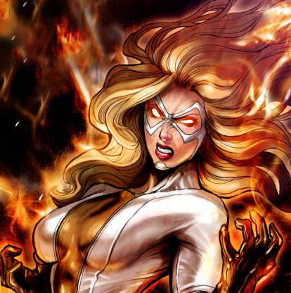 Карла уже в детстве умела манипулировать другими людьми. Позднее, став психологом, она уговорила Лунного Камня (англ. Moonstone) – Ллойда Блоха – отдать ей артефакт Крии, наделяющий того суперсилами. Получив сверхспособности, Софен стала профессиональной преступницей, работавшей в составе команд «Повелители Зла» и «Громовержцы». Она даже стала их лидером! Когда Норман Озборн собрал собственный состав «Мстителей», Карла превратилась в новую Мисс Марвел. После окончания Темного Правления Лунный Камень присоединилась к «Громовержцам» Люка Кейджа.