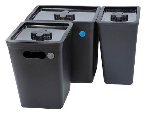 Контейнеры выпускаются в 3-х популярных размерах: 10, 15 и 20 литров 