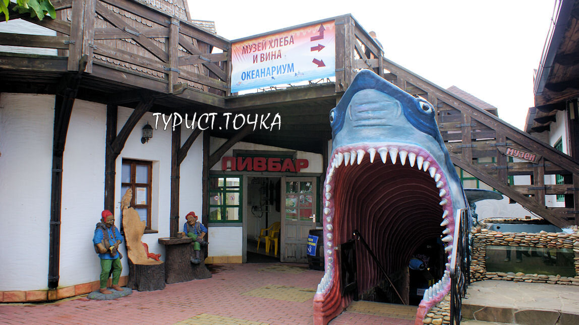 Вход в виде пасти акулы