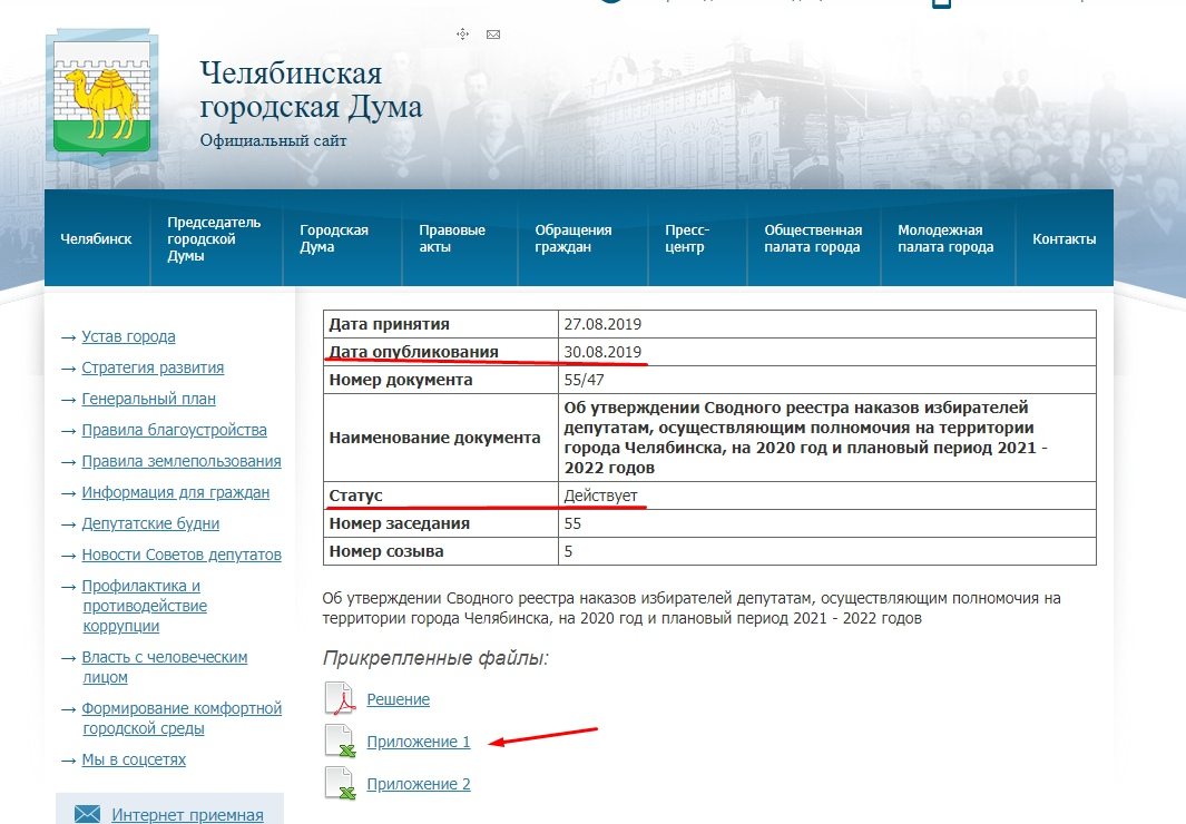 Информационный сайт челябинский