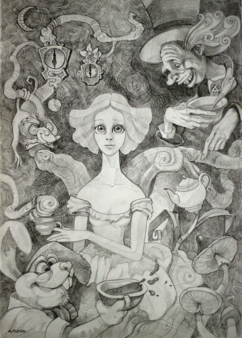 Ник Дорофеев "Одно безумное чаепитие" к сказке "Алиса в Стране Чудес"