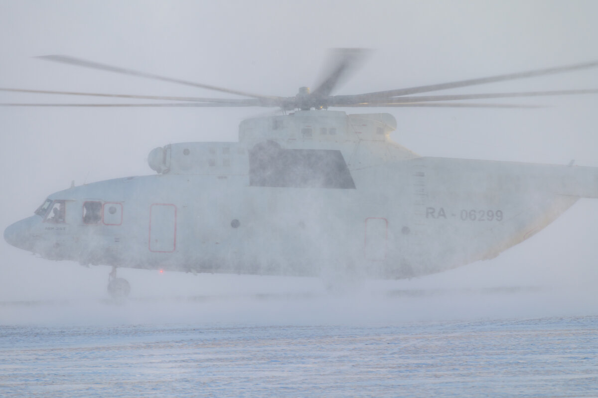 В снежном вихре - Ми-26Т