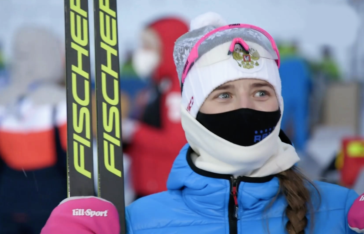 Светлана Миронова, претендовавшая на победу в масс-старте Оберхофа. 