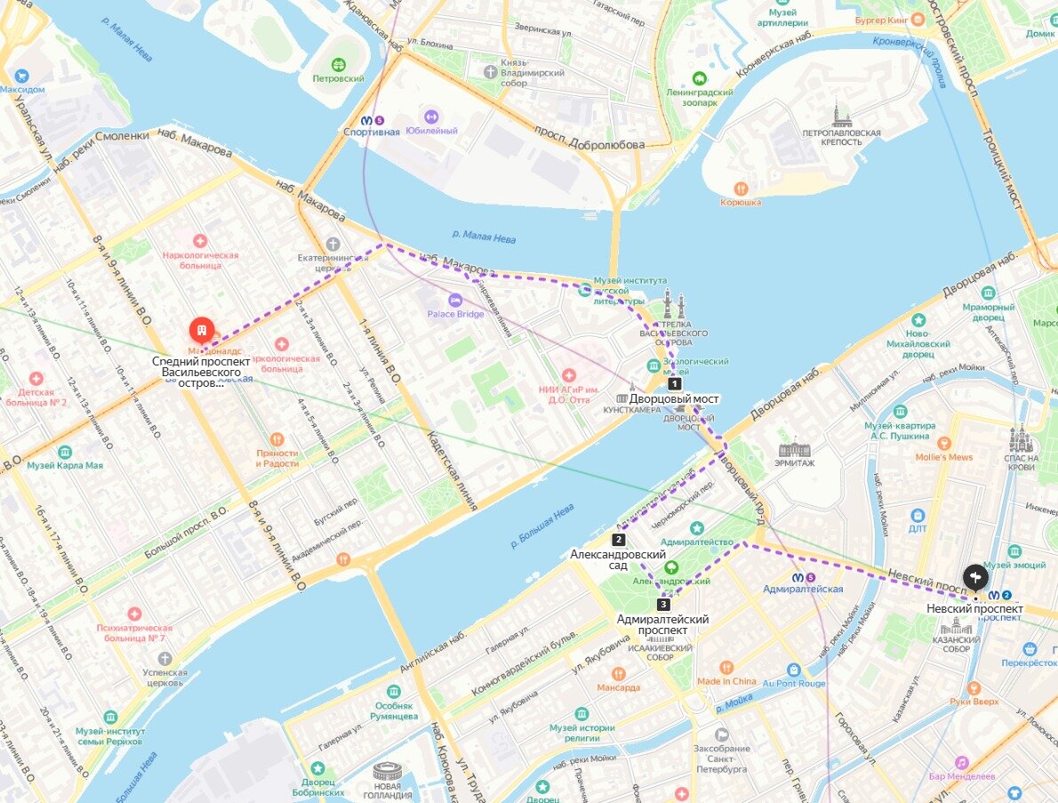 Наш маршрут первого дня