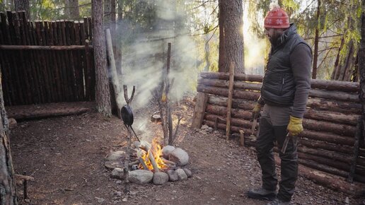 Что такое bushcraft. День в лесном лагере. Бушкрафт по-русски #1.