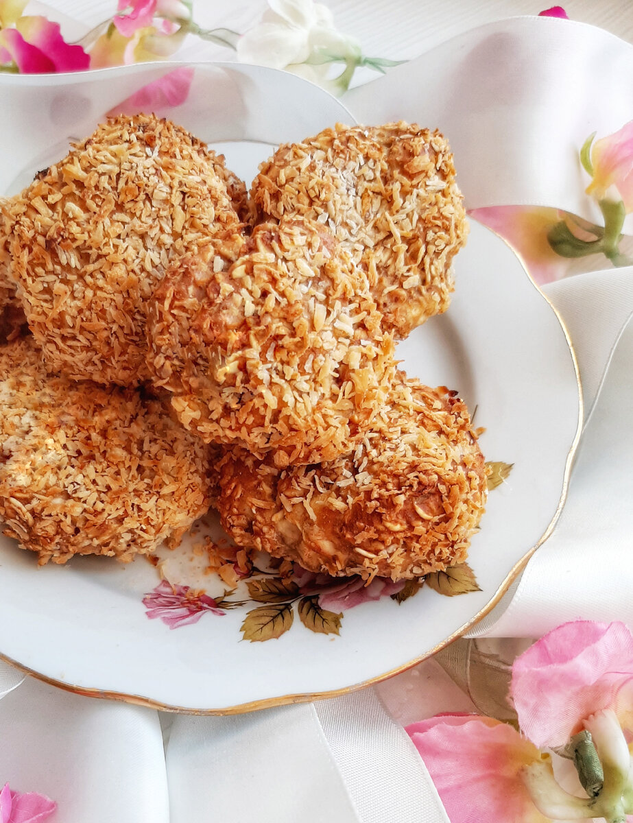 Овсяное печенье с кокосовой стружкой рецепт