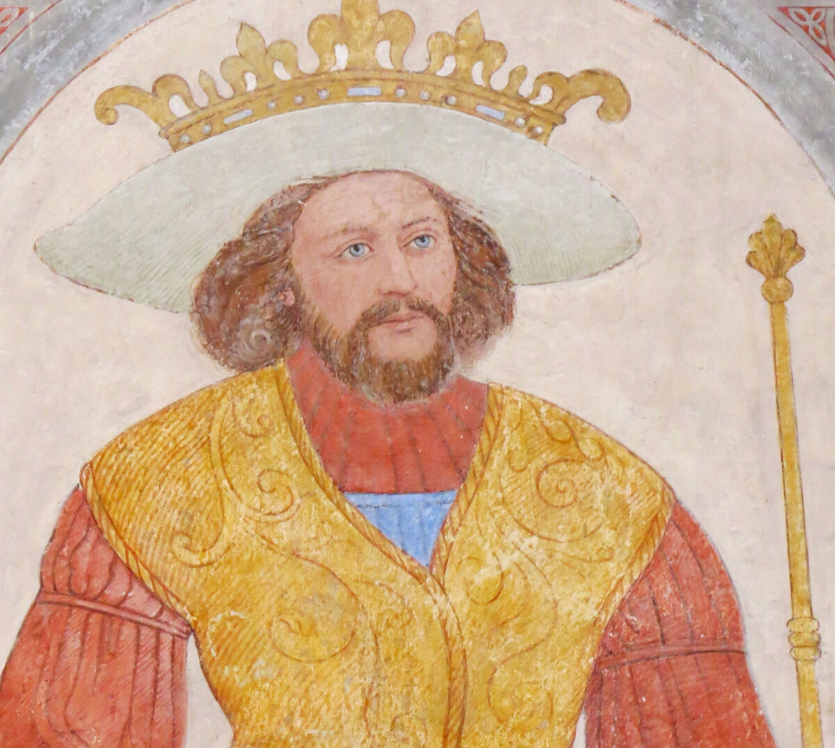 Харальд Синезубый. Фреска из собора Роскилле, XVI век. Фото: Wikipedia