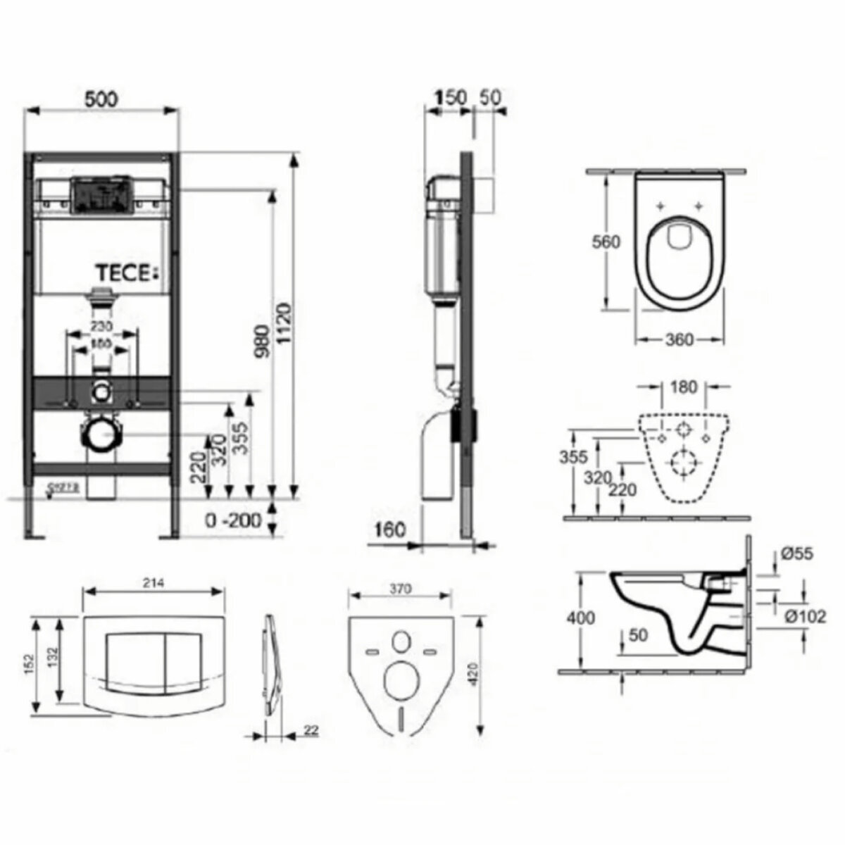 глубина инсталляции для унитаза roca. 915. высота установки унитаза на инсталляцию tece. стандартная высота подвесного унитаза tece base. инсталляция alcaplast sadromodul am101/850-0001.