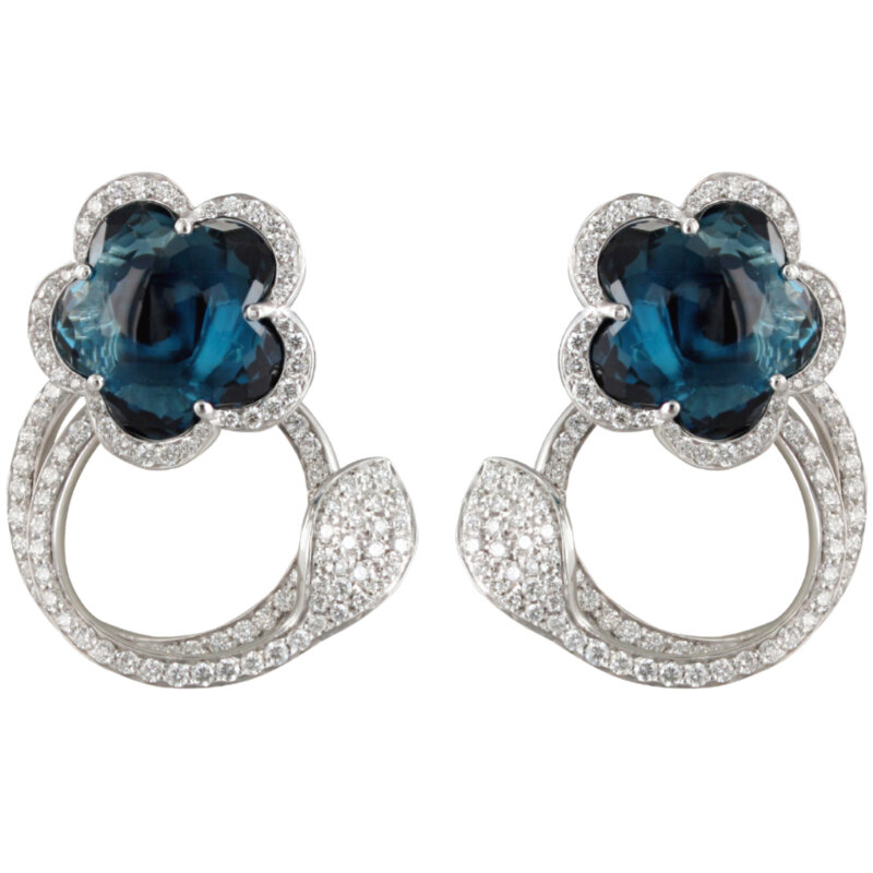 Серьги Pasquale Bruni Bon Ton из белого с топазами и бриллиантами