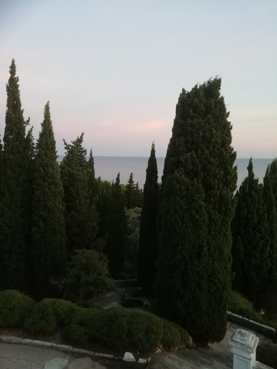 Форос. Вид из парка на море.