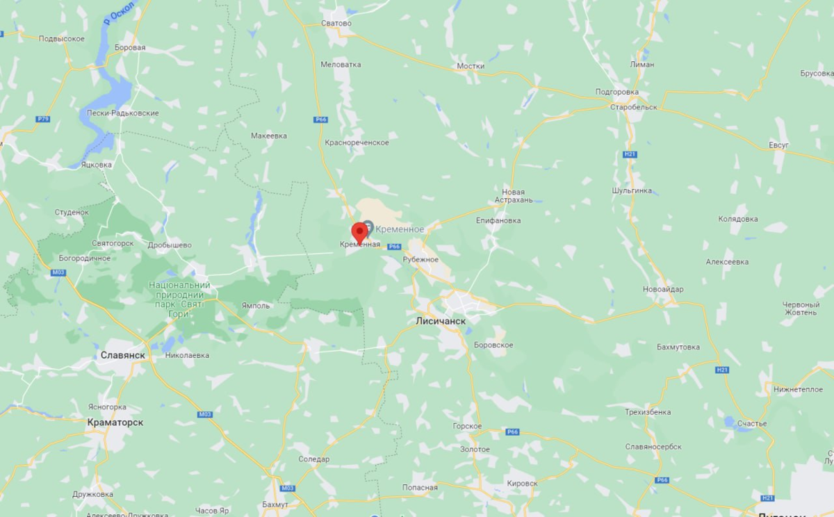 Артемовское направление на карте