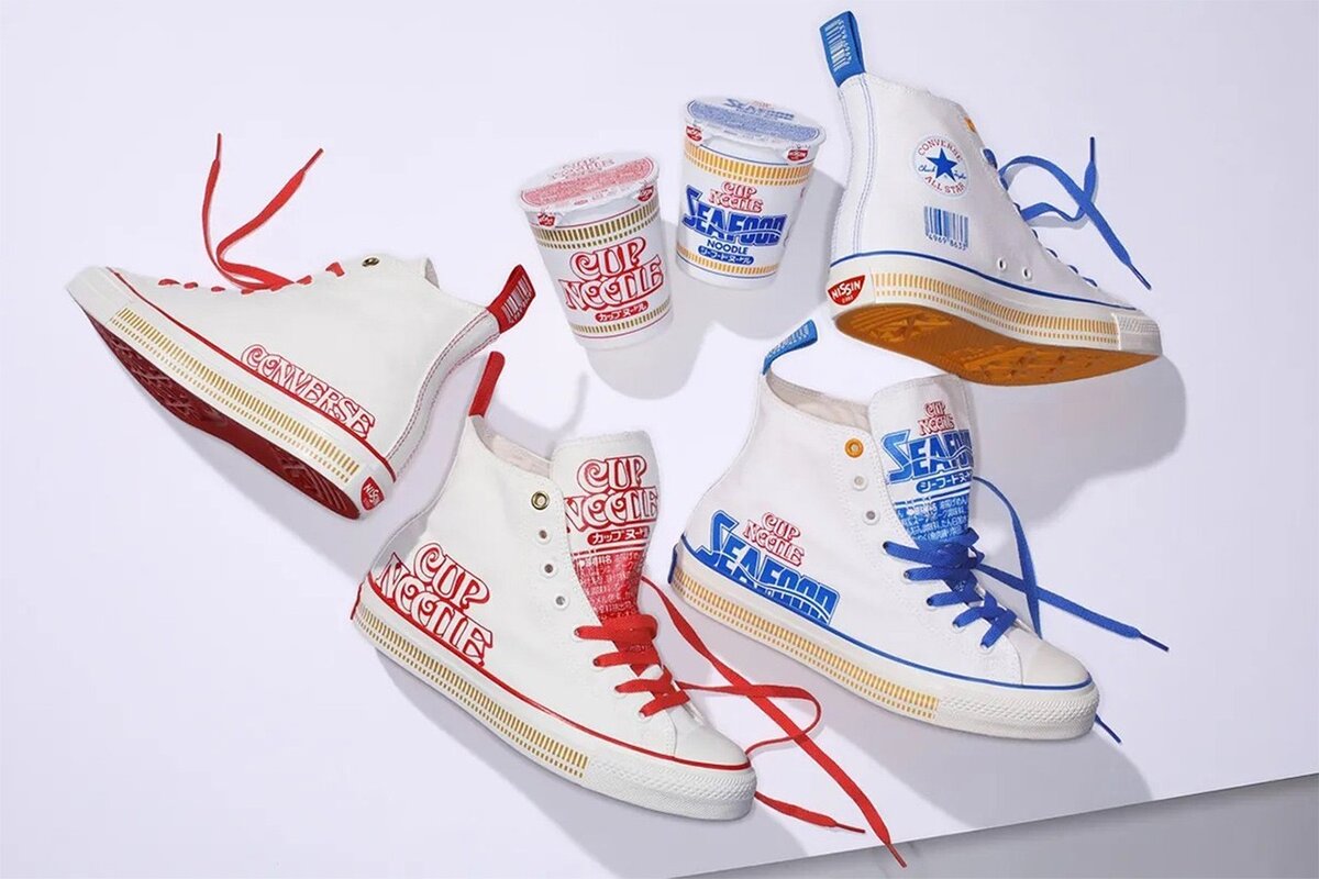    Converse выпустил кеды, вдохновленные лапшой Nissin Foods (фото 1)