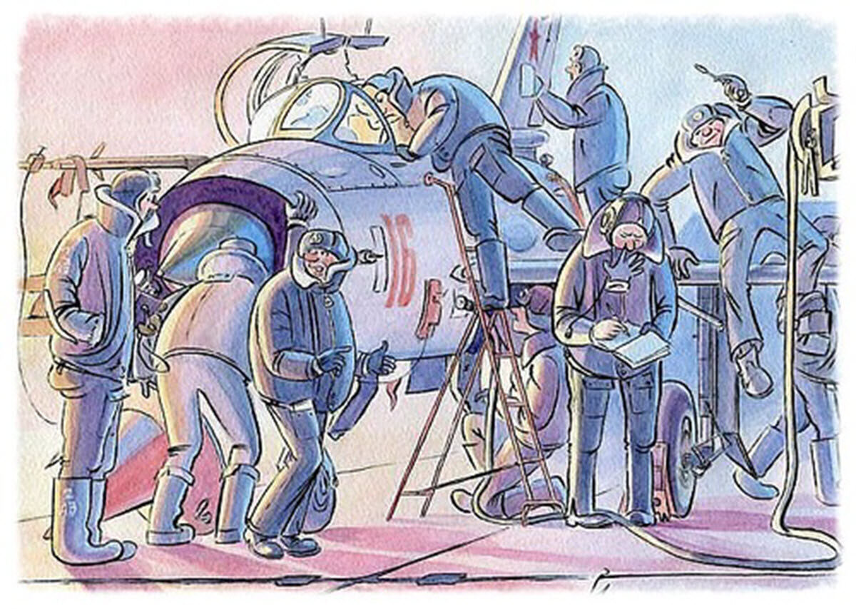 Рисунок художника Валерия Медведева.