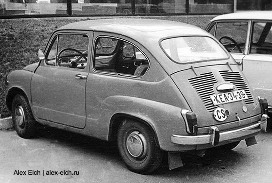 На моем фото: Fiat 600 из Чехословакии в середине 1970-х годов