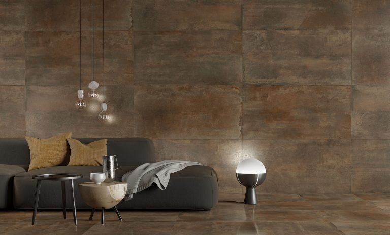 На фото плитка  марки Peronda, Brass, формат 60,7x60,7 см