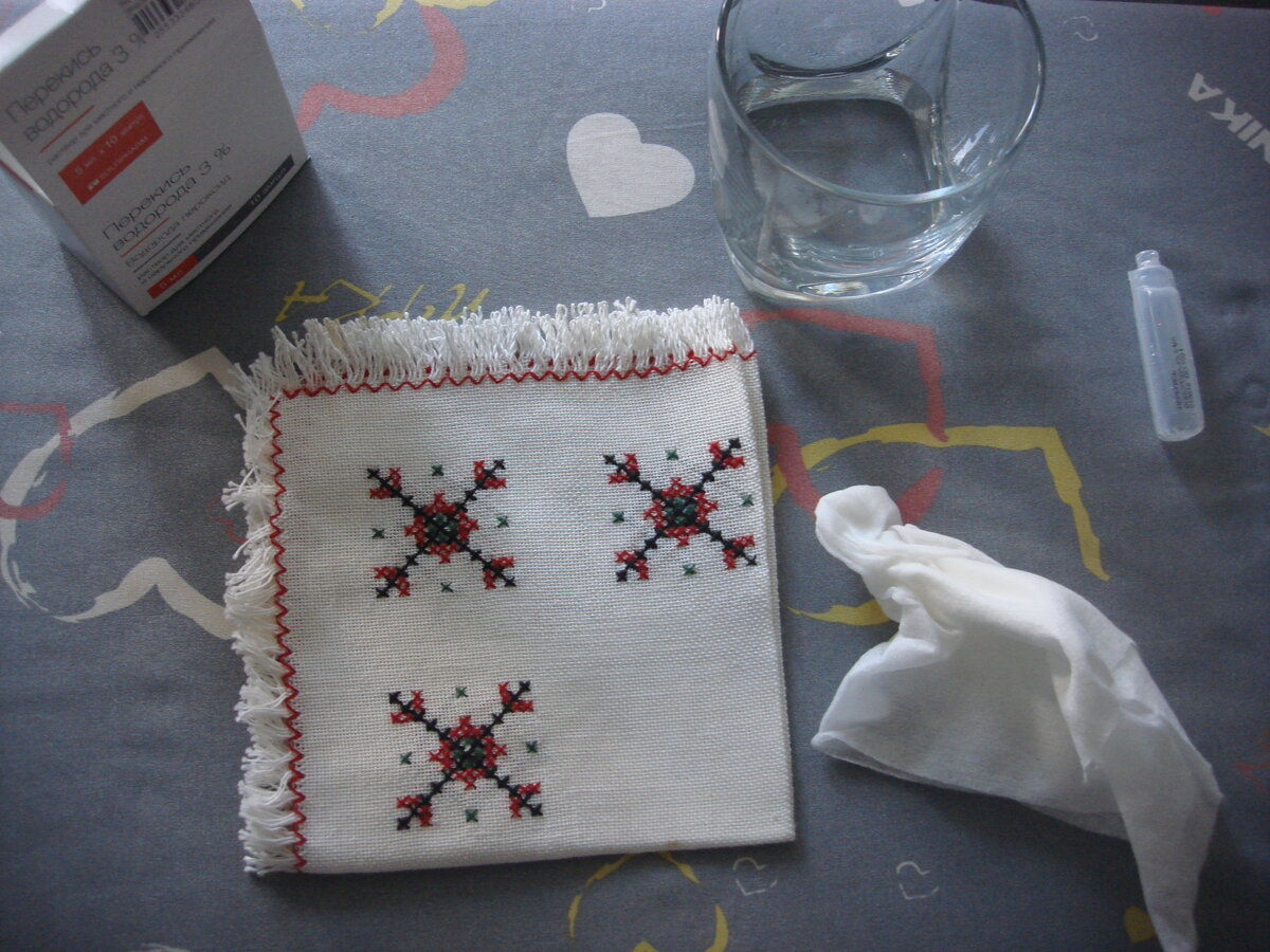 Фото сделано автором (салфетка с подпалиной)