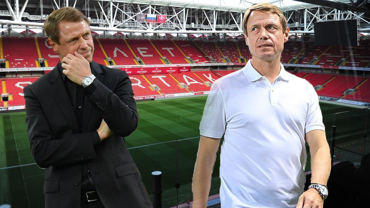 Главный тренер "Спартака" Олег Кононов в пиджаке и без него.