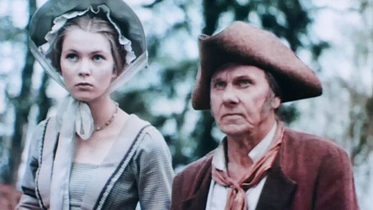 Анастасия Немоляева и Георгий Юматов в фильме "Следопыт" (1987)