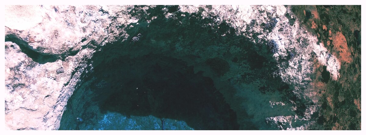 Vickta-8, северная пустыня. Аэрофотография с фрагментом кратера