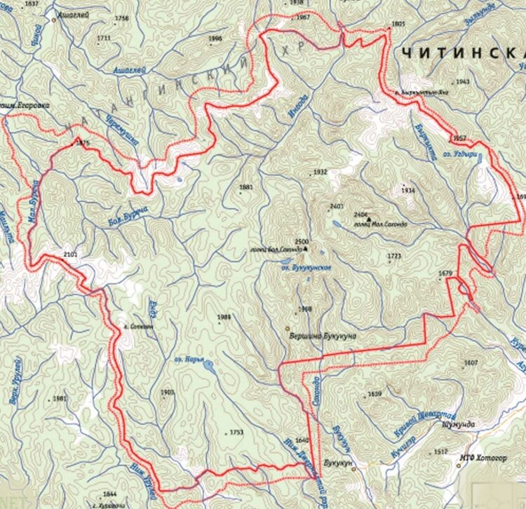 Карта шорского национального парка границы