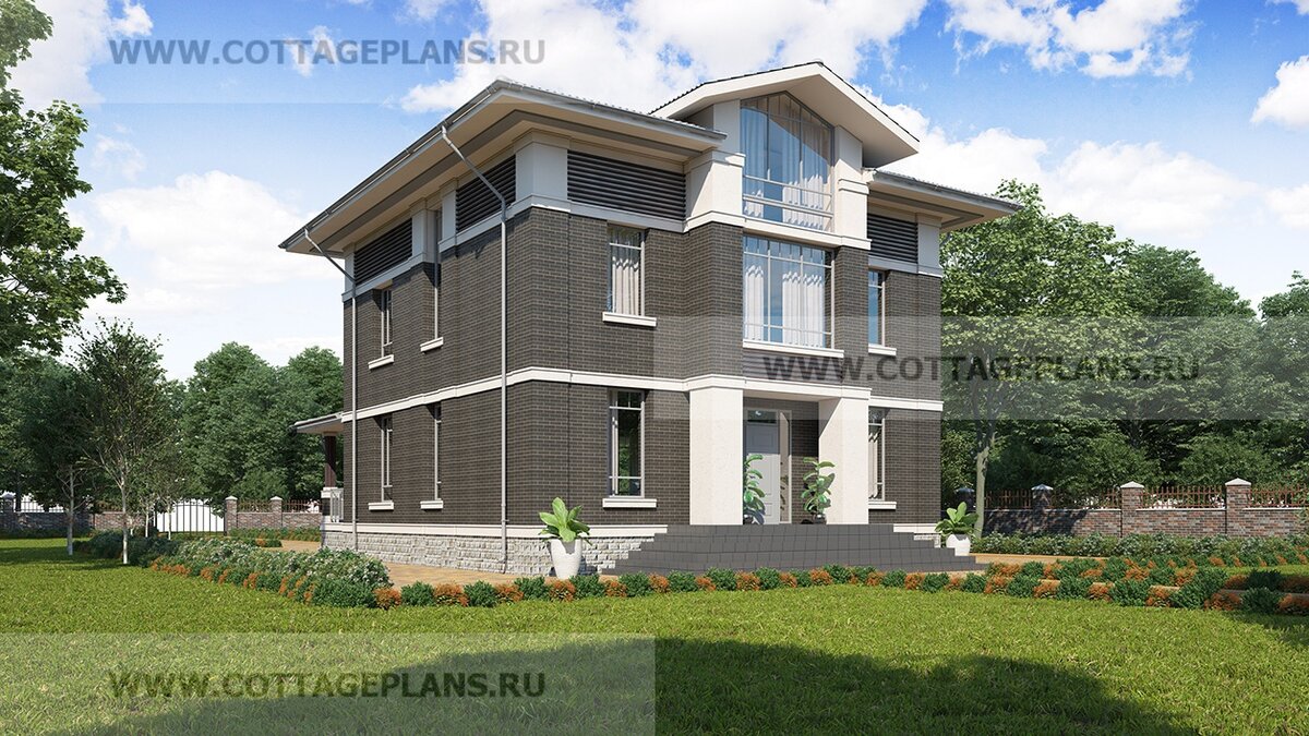 Фасады дома. Источник фото: https://www.cottageplans.ru