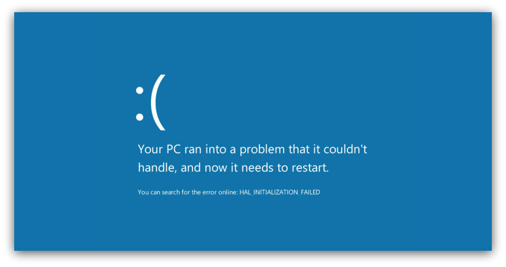 BSOD на Windows 8 и 10