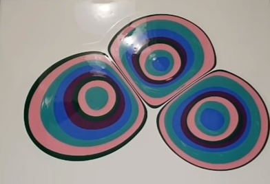 Puddle Pour. Заливка лужами. Техника акриловой заливки флюид арт.