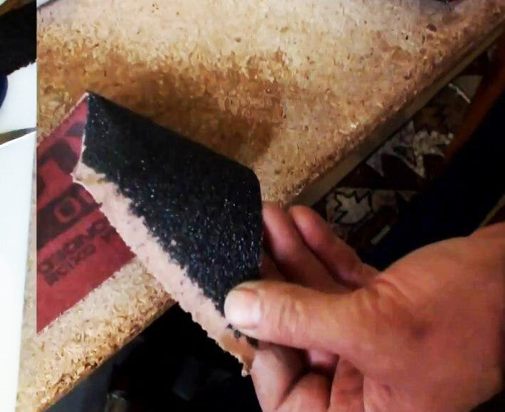 Зачистка краев.