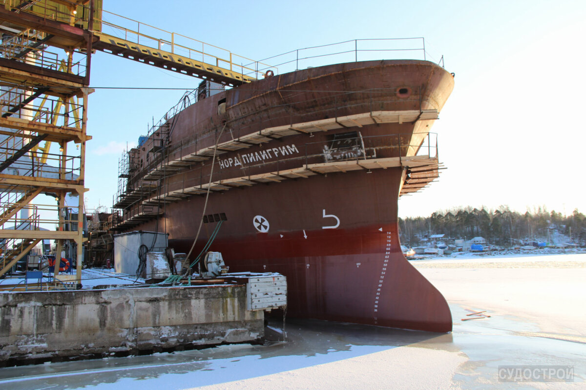 Головной траулер проекта "Норд Пилигрим" (заводской номер 939) был спущен на воду в сентябре 2019 года