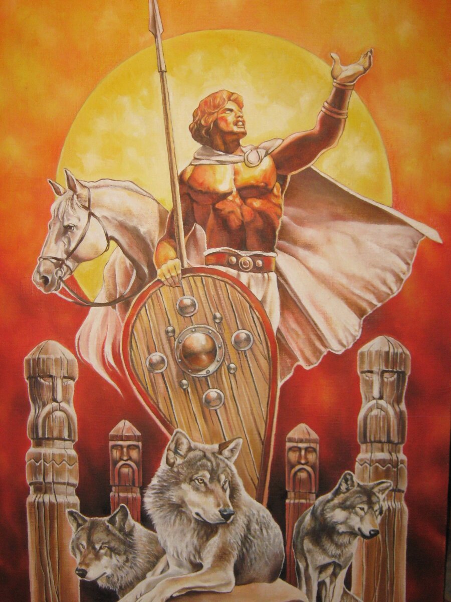 Ярило. художник В. Дзалба.