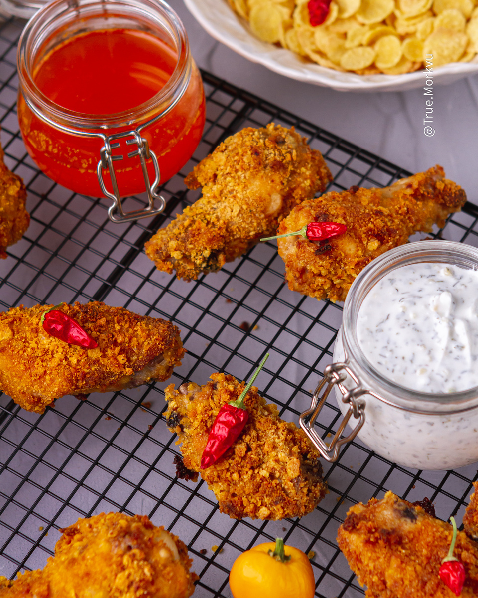 Огненные и хрустящие крылышки🌶🐔 круче, чем в KFC