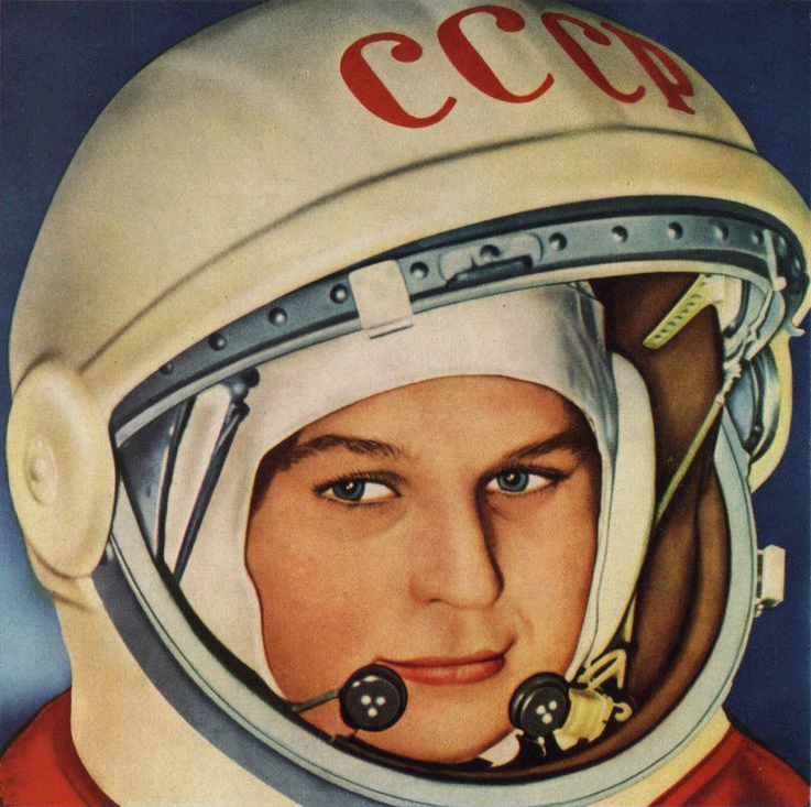 Самая первая женщина космонавт. Портрет Терешковой Космонавта.