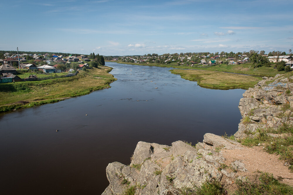 Верхотурское водохранилище. Верхотурский Кремль.