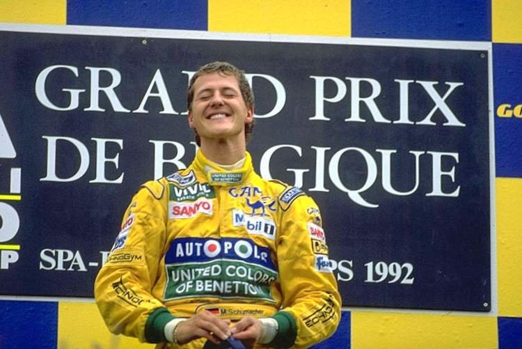 Первая победа Шумахера