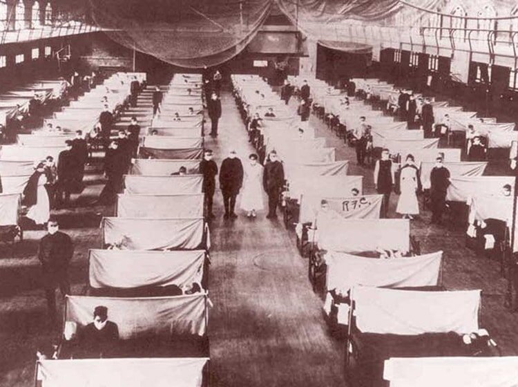 Госпиталь во времена пандемии «испанского гриппа»