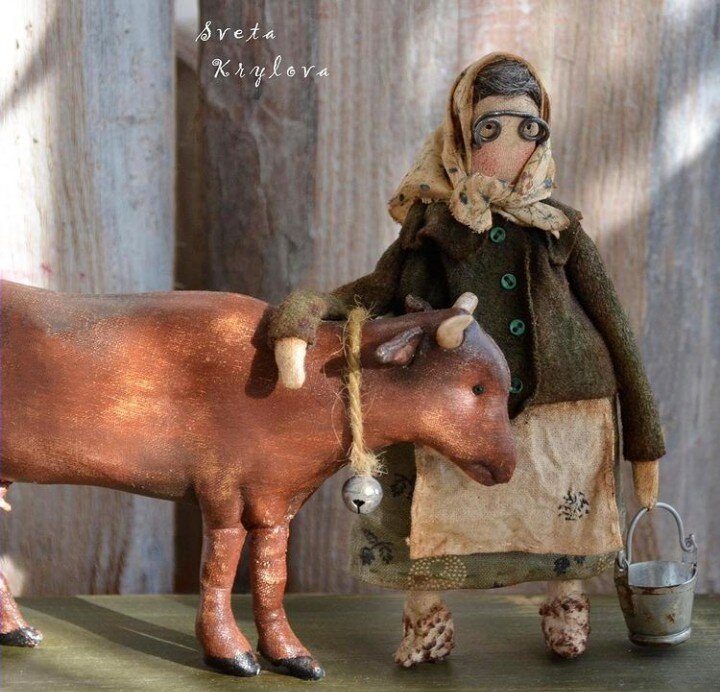 Ольга считает,что в обыкновенных старушках волшебства гораздо больше,чем в сказочных принцессах,поэтому именно они герои её кукол. 