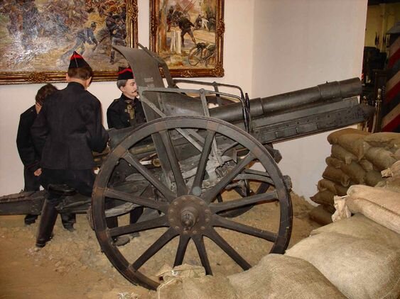 Бельгийская пушка Canon de 7.5 M1905 TR.