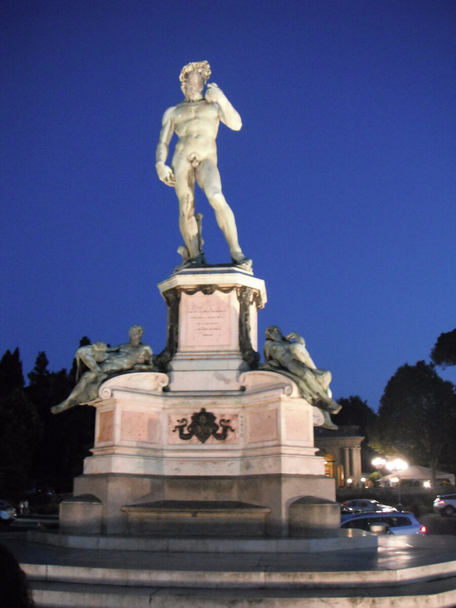 Fig. 2. Italy, Florence Michelangelesque David statue on the square Michelangelo.