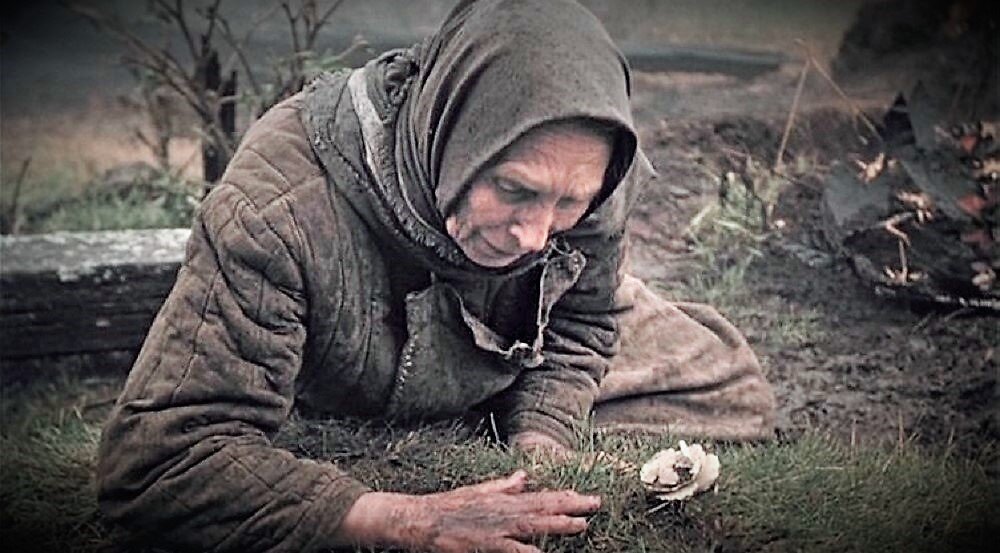 Дарья. Кадр из фильма "Прощание с Матёрой" (СССР, 1981).
