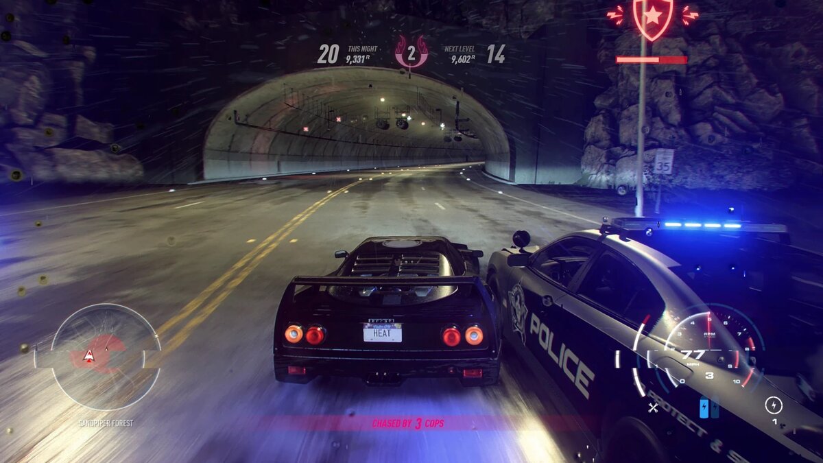 Скриншот из игры Need For Speed Heat. 