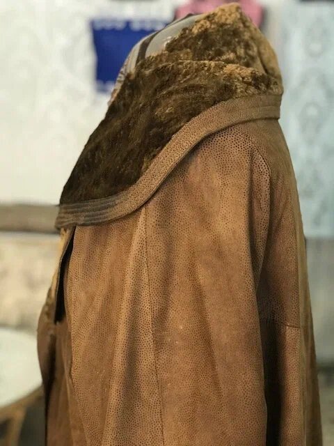 Переделка кожаного пальто. Ателье Ирины Берзиной.