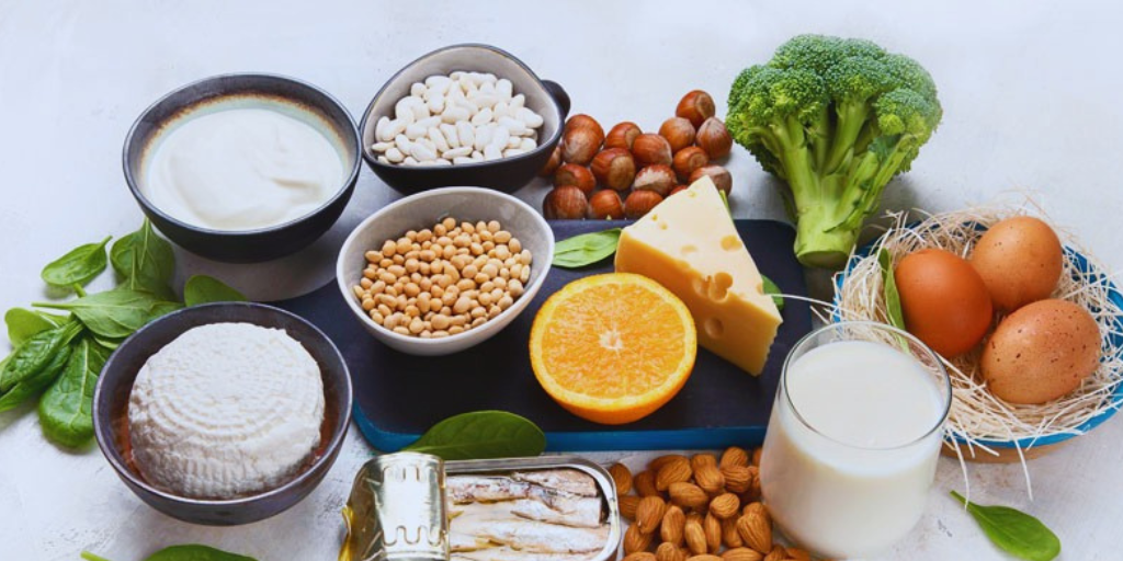 Продукты содержащие кальций.