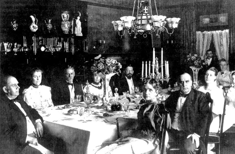 Звный обед. Фото конца 19-го столетия. 
