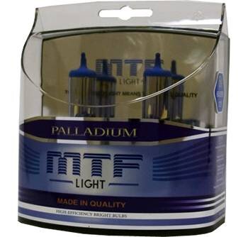 MTF Light PALLADIUM H1 55W, неплохие лампы той же корейской компании с ярким голубоватым светом. Имеют один незначительный минус – после 400-450 часов работы теряют яркость.
