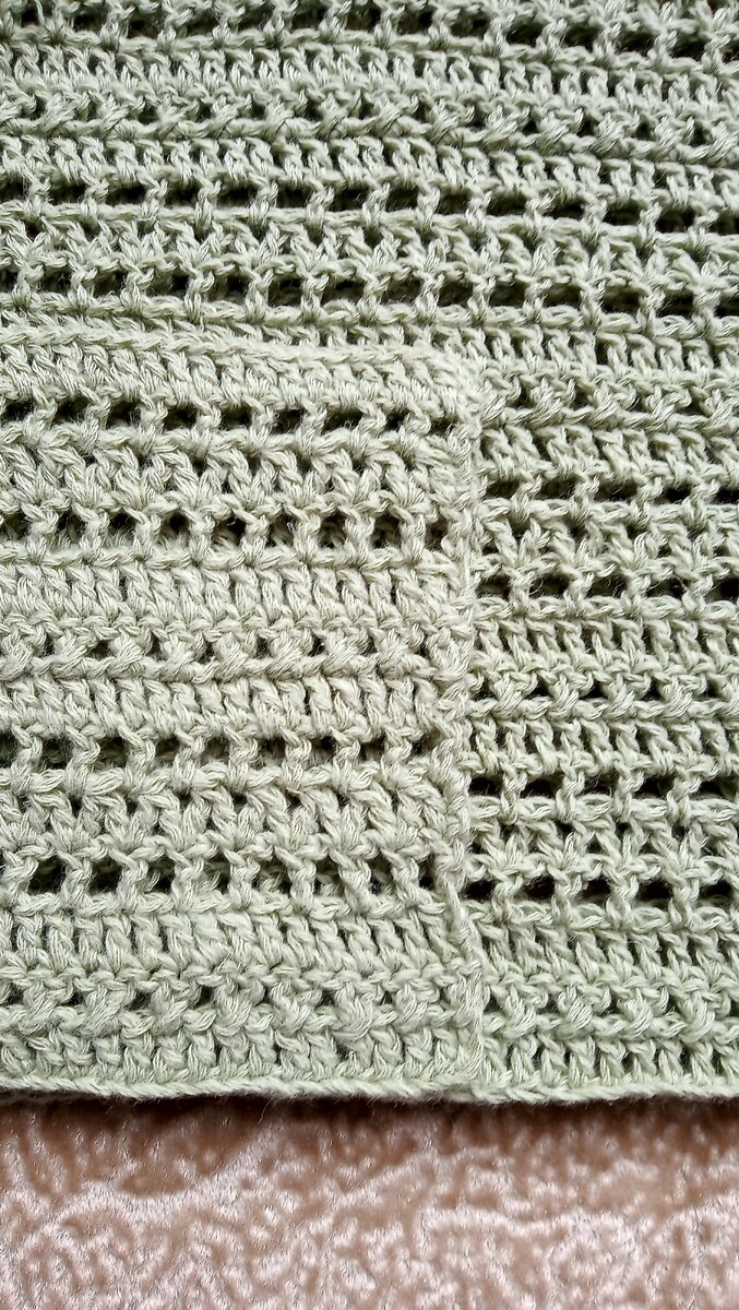 Образец после ВТО и вязаное полотно 