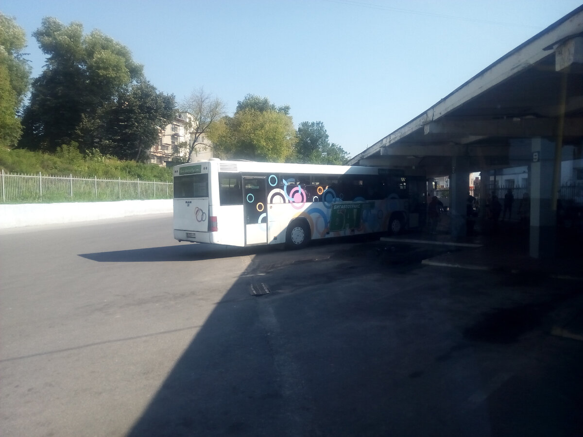 Посадка на автобус на Суздаль на перроне Владимирского автовокзала