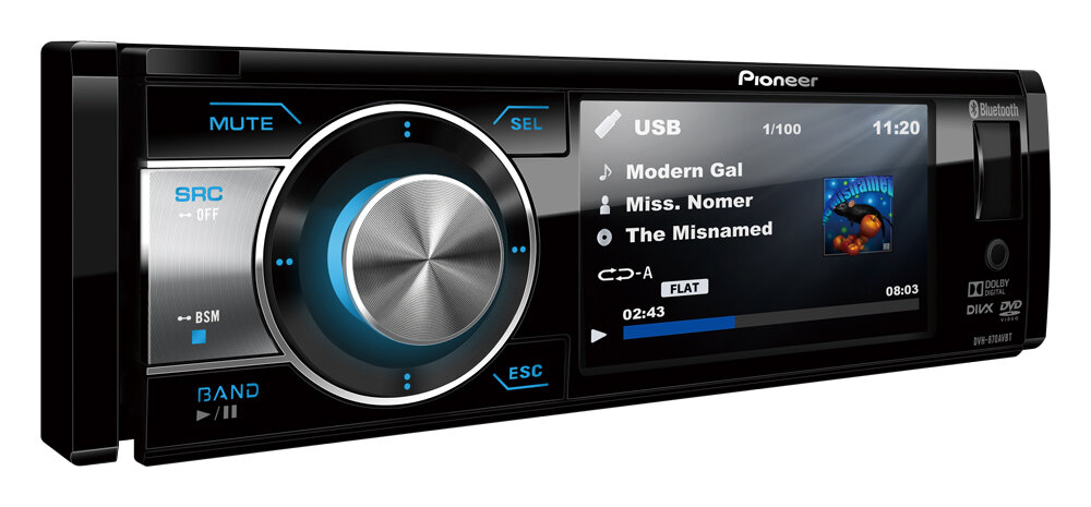 Pioneer магнитола в машину. Pioneer DVH-870avbt. Магнитола Pioneer DVH-870avbt. Pioneer с блютузом 1 din. Пионер DVH 870.