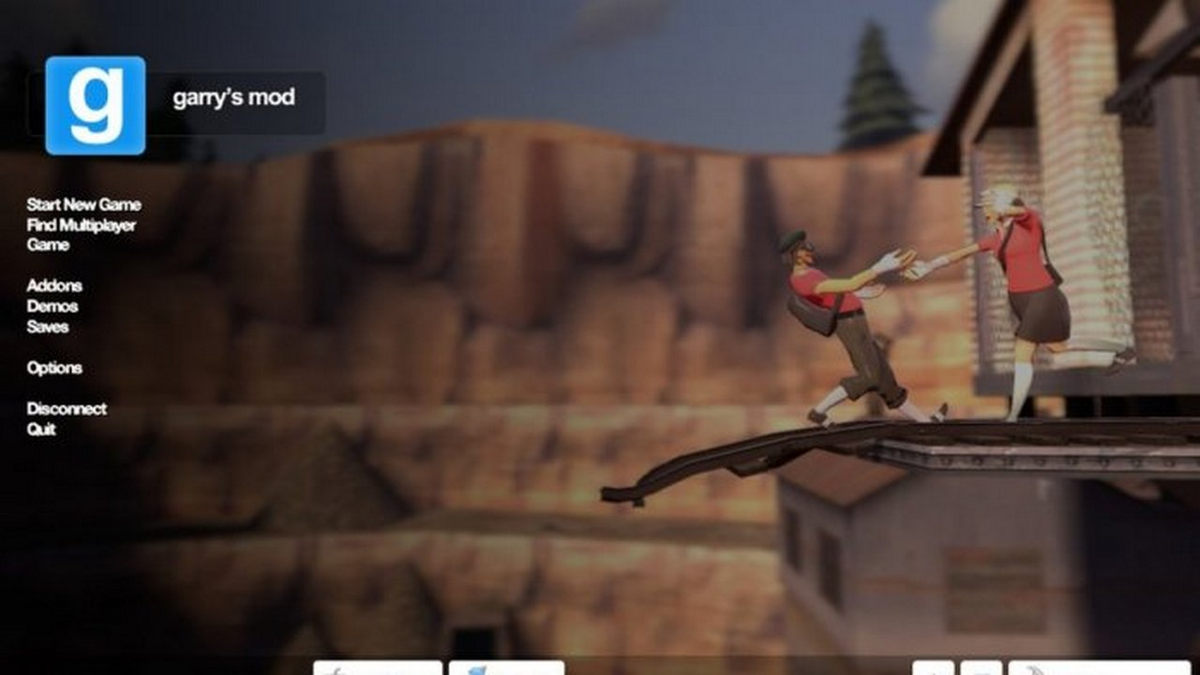 Главное меню гаррис мод