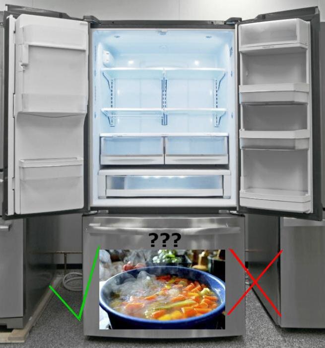 Почему нельзя ставить горячее в холодильник: опасности и правила хранения
